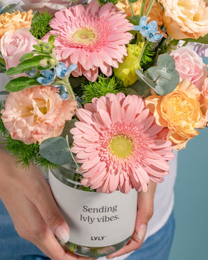 Pretty Pastels Flower Jars